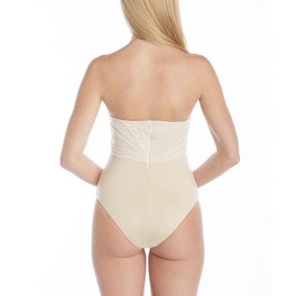 AMAIÒ Swim Nwt Amai Bardot Nude Bustier Onepiece Swimsuit Poshmark